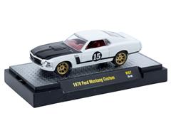 M2MACHINES #32600-97-C - 1970 Ford Mustang Custom in White and Black - #15