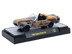 M2MACHINES #32600-S60-B - 1968 Shelby GT500 KR in Grey and Brown Camo and Orange Stripes