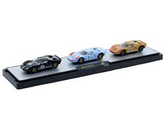 M2MACHINES #36000-98-A - 1966 24 Hours of Le Mans 3-Piece Set - #2 - 1966 Ford GT40 MK II in Black and White