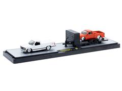 M2MACHINES #36000-R95-A - 1995 Chevrolet S10 Custom in White and 1993 Chevrolet C1500 SS454 in Orange