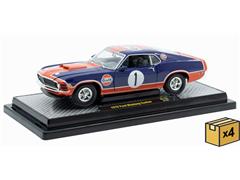 M2MACHINES #40300-135B-CASE - Gulf Racing 1970 Ford Mustang