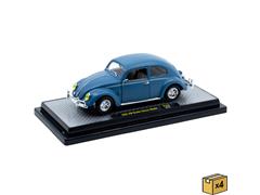 M2MACHINES #40300-144-B-CASE - 1952 Volkswagen Beetle Deluxe in Blue in a Non-Returnable 4-Piece CASE