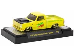 M2MACHINES #52500-A40-A-SP - Mello Yello - 1976 Dodge Adventurer 150 Custom in Yellow with Gold Chrome Rims