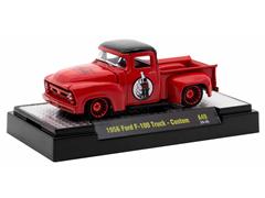 M2MACHINES #52500-A49-A-SP - 1956 Ford F-100 Pickup Truck in Red with Red Chrome Accents