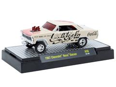 M2MACHINES #52500-A56-C - Coca-Cola - 1967 Chevrolet Nova Gasser in Cream