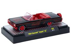M2MACHINES #52500-A65-A-SP - Coca-Cola - 1964 Chevrolet Impala SS in Black and Red with Red Chrome Rims and Details