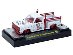 M2MACHINES #52500-A65-C-SP - Coke - Midnite Express - 1978 Dodge Adventurer 150 Pickup Truck in White with Red Chrome Rims and Details