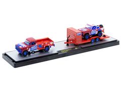 M2MACHINES #56000-TW41-C-SP - Fanta - 1970 Ford F-100 Custom 4X4 Pickup Truck and 1966 Ford Bronco with Blue Chrome Rims