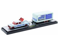 M2MACHINES #56000-TW42-A-SP - Coca Cola - 1973 Chevrolet Cheyenne Super 30 and 1959 Chevrolet Corvette XP-86 with Red Chrome Rims and Accents