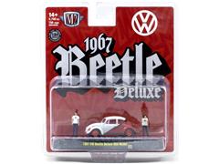 M2MACHINES #67500-20-A-SP - 1967 Volkswagen Beetle - USA Model in White and Red with Red Chrome Rims and Details