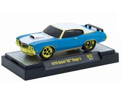 M2MACHINES #82161-32-D-SP - 1970 Buick GS Stage 2 in Blue and White with Gold Rims