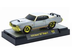 M2MACHINES #82161-32-D-SP1 - 1970 Buick GS Stage 2 in Raw Body Grey and White with Gold Rims and Accents