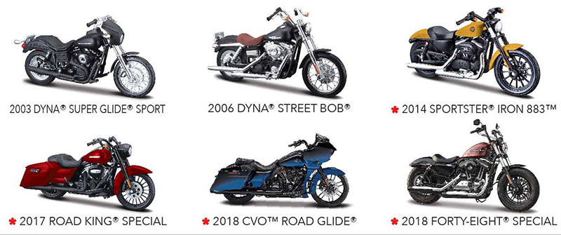 Harley-Davidson Series 39 - Six-Piece SET - 31360AM-SET