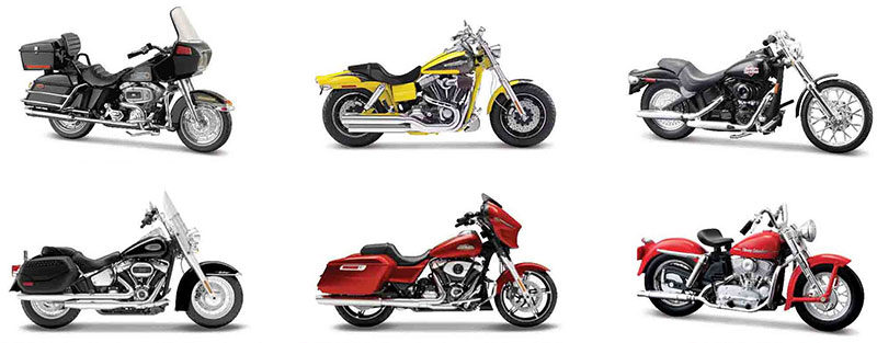 Harley-Davidson Series 45 Six-Piece SET - 31360AS-SET