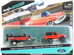 15368-AV - Maisto Diecast 1966 Ford Bronco and Trailer