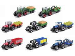 Maisto Diecast Mini Work Machines Tractor plus Trailer 24
