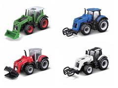 15591-CASE - Maisto Diecast Mini Work Machines Tractor plus Frontloader 48