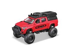 MAISTO #25205-AA - Deaver Suspension - 2022 Toyota Tundra TRD PRO in Red- 4X4 Rebel Series