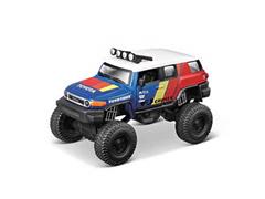 MAISTO #25205-AB - 2007 Toyota FJ Cruiser in Multi-color Blue Yellow Orange and Red- 4X4 Rebel Series