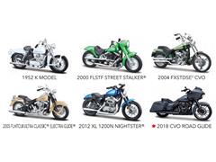 Harley-Davidson Motorcycles 6 piece Set Series 41 1/18 Diecast Models by  Maisto 