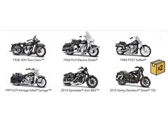 31360AO-CASE - Maisto Diecast Harley Davidson Series 41 Black Series Twelve