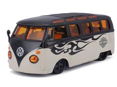 32192BKGY - Maisto Diecast Harley Davidson Volkswagen Samba Van