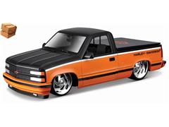 MAISTO #32274BKO-BOX - Harley-Davidson - 1993 Chevrolet Pickup in Orange and Black