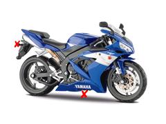 32712BL-X - Maisto Diecast Yamaha YZF R1