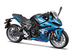 MAISTO #35300-AB - 2024 Suzuki GSX-8R in Blue - Fresh Metal 2 Wheelers Series