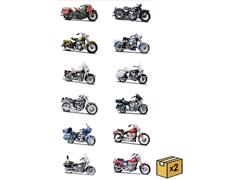 37301-CASE - Maisto Diecast Harley Davidson Duos Twelve Piece
