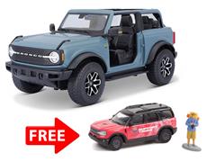 BRONCO-COMBO1 - Maisto Diecast 2021 Ford Bronco Badlands without Doors