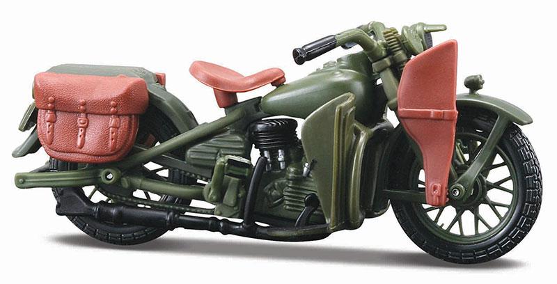 1942 Harley-Davidson WLA Flathead in Green and 1948 Harley 1942 Harley-Davidson WLA Flathead in Green and 1948 Harley