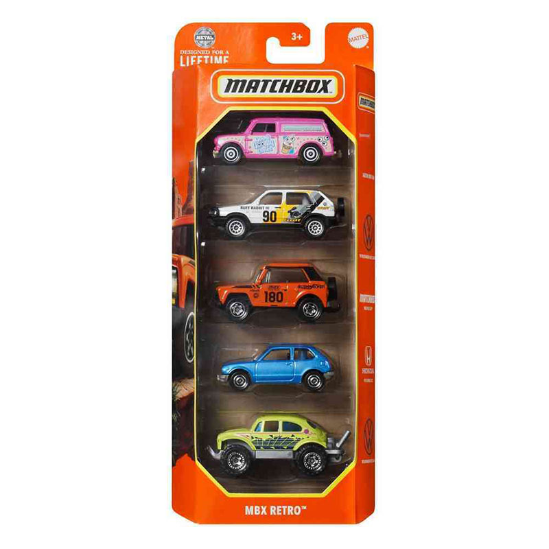 Retro Matchbox Vehicles - 5-Piece Gift Pack - C1817-JBX36