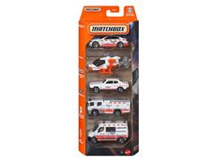 MATCHBOX #C1817-JBX25 - Rescue EMT Vehicles V 5 Piece Gift Pack