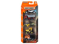 MATCHBOX #C1817-JBX34 - Construction Vehicles 5 Piece Gift Pack