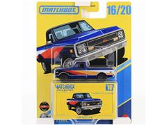 MATCHBOX #GBJ48-JJW06 - 1968 Chevrolet C10 in Blue with Racing Graphics