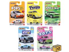 MATCHBOX #HVV75-979E-CASE - Matchbox Candy Car 10-Piece Set in a Non-Returnable Factory-Sealed Case