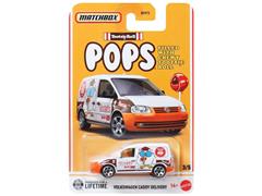 MATCHBOX #HVV75-JJR82 - Tootsie Pops - Volkswagen Caddy Delivery Van in White and Orange