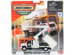 MATCHBOX #JCY27-JJP19 - GMC C8500 Topkick Tree Trimming Truck in White with Greene Division Orange Towne Maintenance Livery