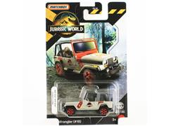 MATCHBOX #JGL59-JGL00 - Jurassic Park #18 - Jeep Wrangler in Gray and Red
