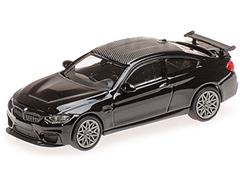 MINICHAMPS #870027106 - 2016 BMW M4 GTS in Metallic Black with Gray Wheels