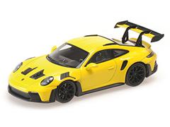 MINICHAMPS #870065024 - 2024 Porsche 992 GT3 RS in Yellow with Black Wheels