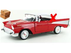 MOTORMAX #73228AC-R-X - 1957 Chevrolet Bel Air in Red