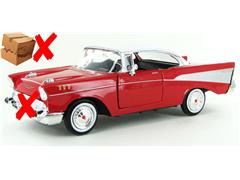 MOTORMAX #73228AC-R-X1 - 1957 Chevrolet Bel Air in Red