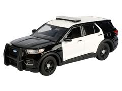 MOTORMAX #79496BW - 2022 Ford Police Interceptor Utility in Black and White