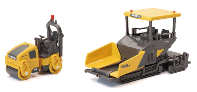 Volvo P6820D Asphalt Paver with Volvo DD25B Road Roller - 32226