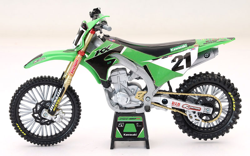 2022 Kawasaki Factory Team KX450F Dirt Bike - #21 Jason Anderson
