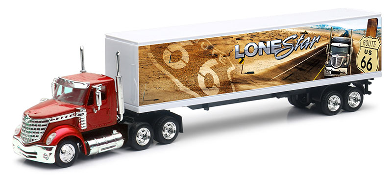New Ray International Lonestar 1:43 Con Rimorchio E Pallet – Camion Da Collezione Per Appassionati - 3