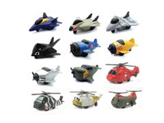 01277-SET - New-Ray Toys Power Up Mini Plane and Helicopter SET