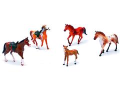 05593-A - New-Ray Toys Country Life Series Horse 5 Piece Boxed